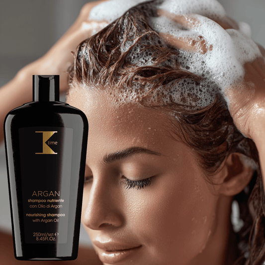 Șampon întretinere tratament strălucire cu ulei de argan, Argan Nourish Shampoo, K-Time, 250 ml
