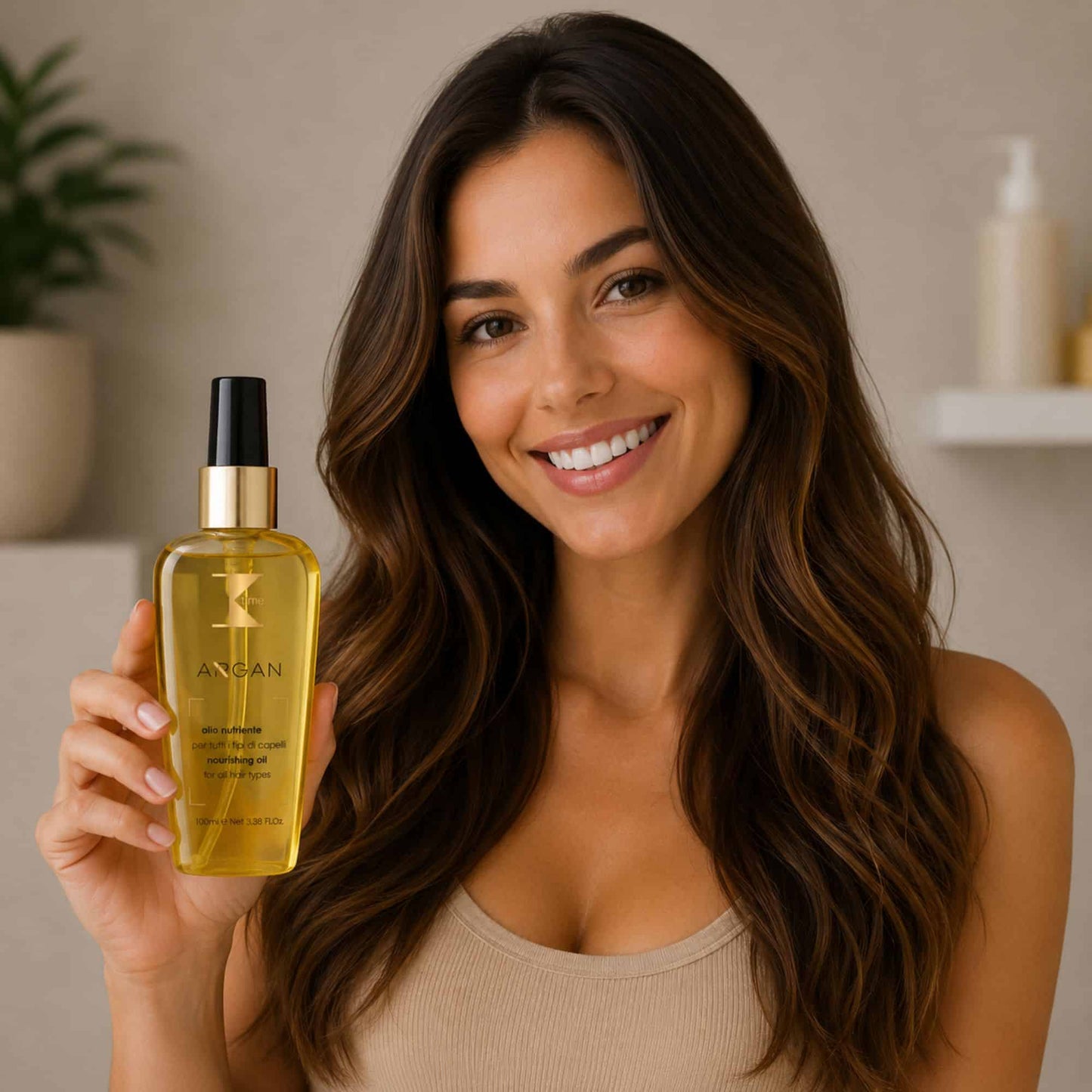 Ulei tratament strălucire, Argan Nourish Oil, K-Time, 100 ml