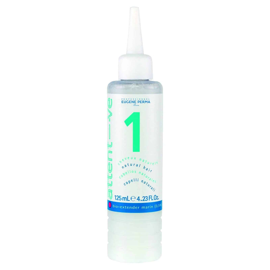 Solutie permanent imbogatita cu alge rosii, Attentive, Eugene Perma, Fir natural N1, 125ml