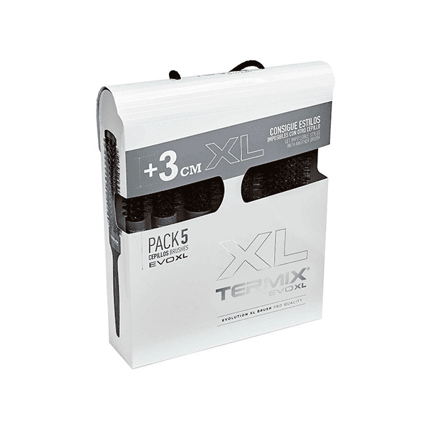 Se 5 perii de par, Evolution XL, Termix, Fibre ionizate, 17,23,28,32,37,43Ø