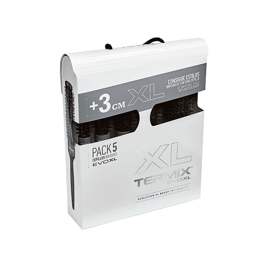 Se 5 perii de par, Evolution XL, Termix, Fibre ionizate, 17,23,28,32,37,43Ø