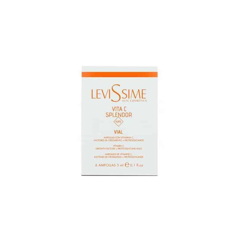 Fiole regenerare pentru ten, Vita C Splendor Vials, Levissime, 6x3ml