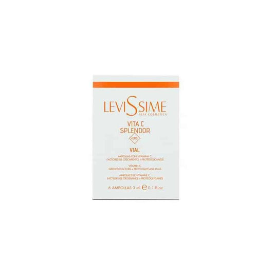 Fiole regenerare pentru ten, Vita C Splendor Vials, Levissime, 6x3ml