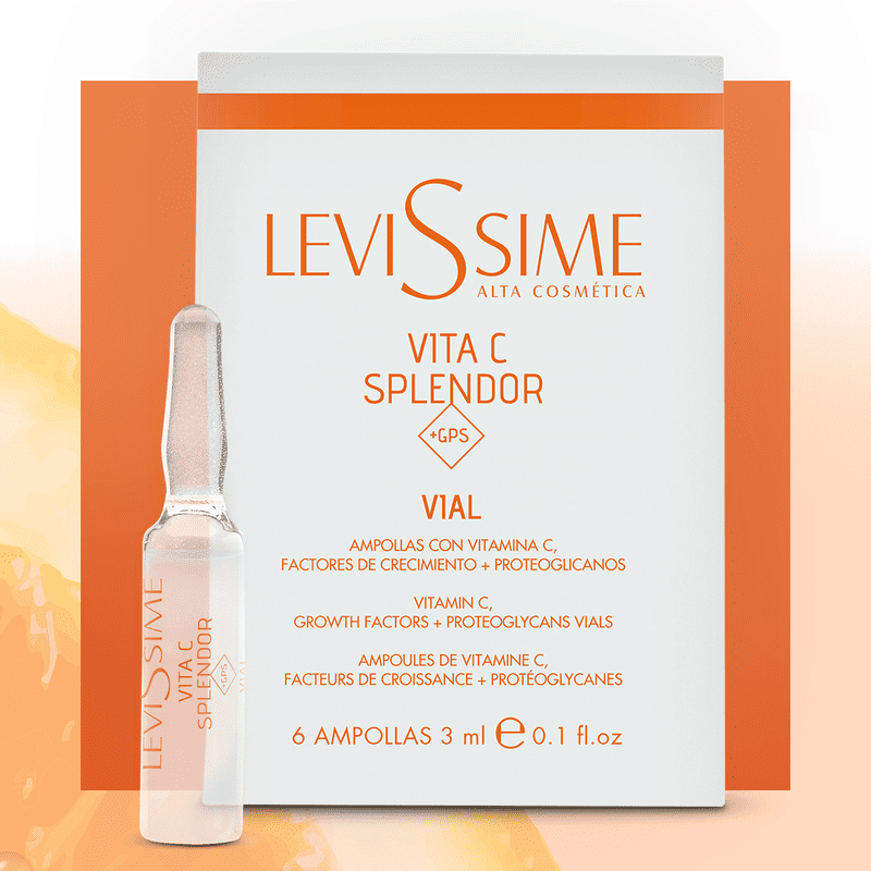 Fiole regenerare pentru ten, Vita C Splendor Vials, Levissime, 6x3ml