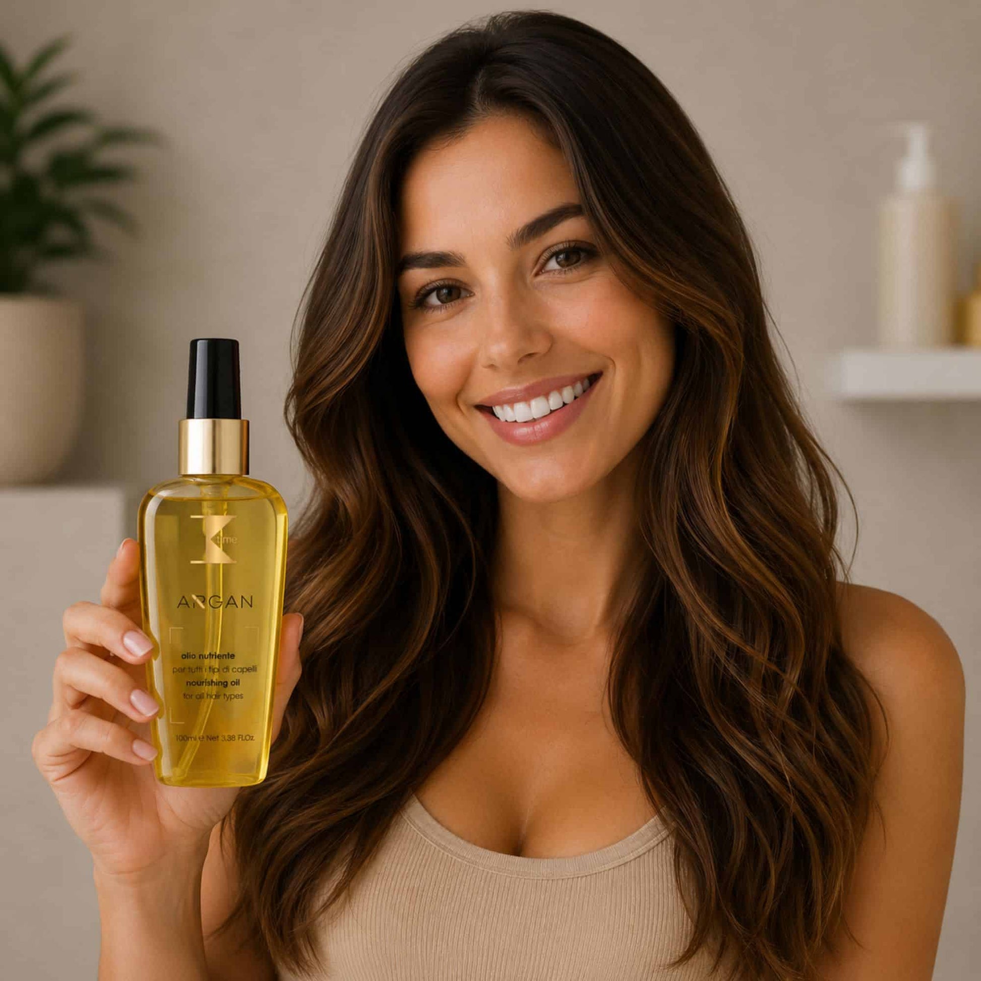 Ulei tratament strălucire, Argan Nourish Oil, K-Time, 100 ml