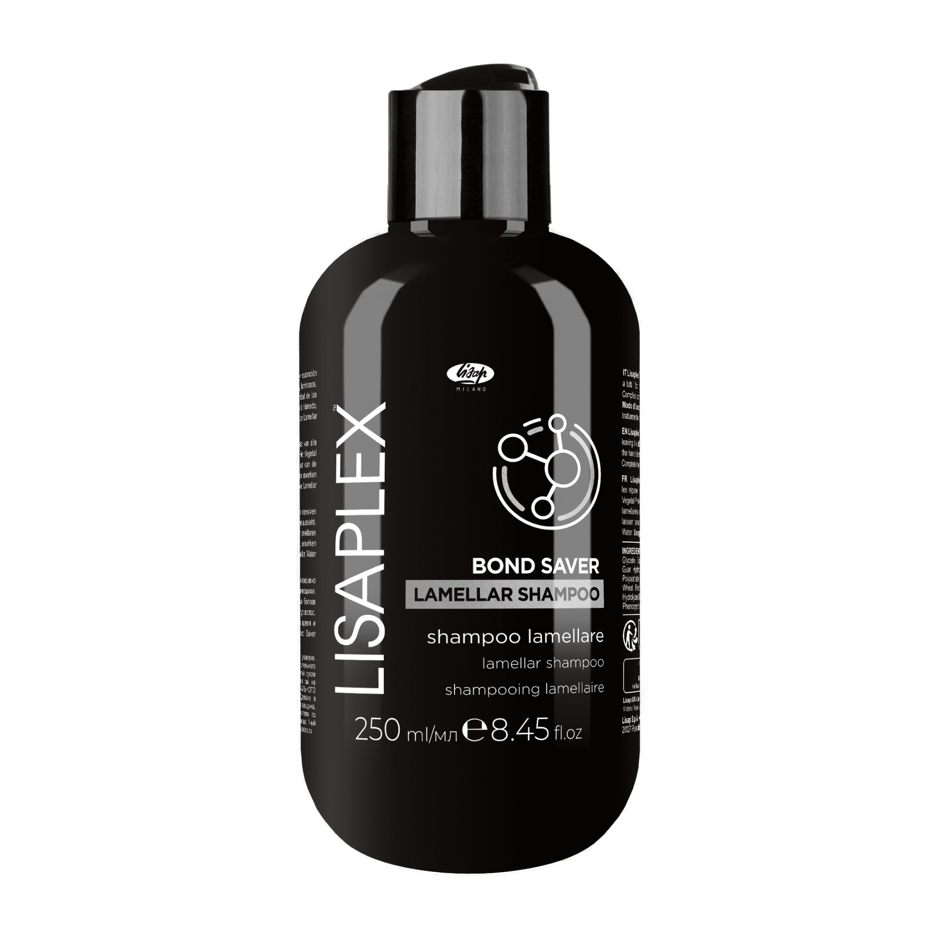 Șampon lamelar, Bond Saver Lamellar Shampoo, Lisap Milano, 250 ml