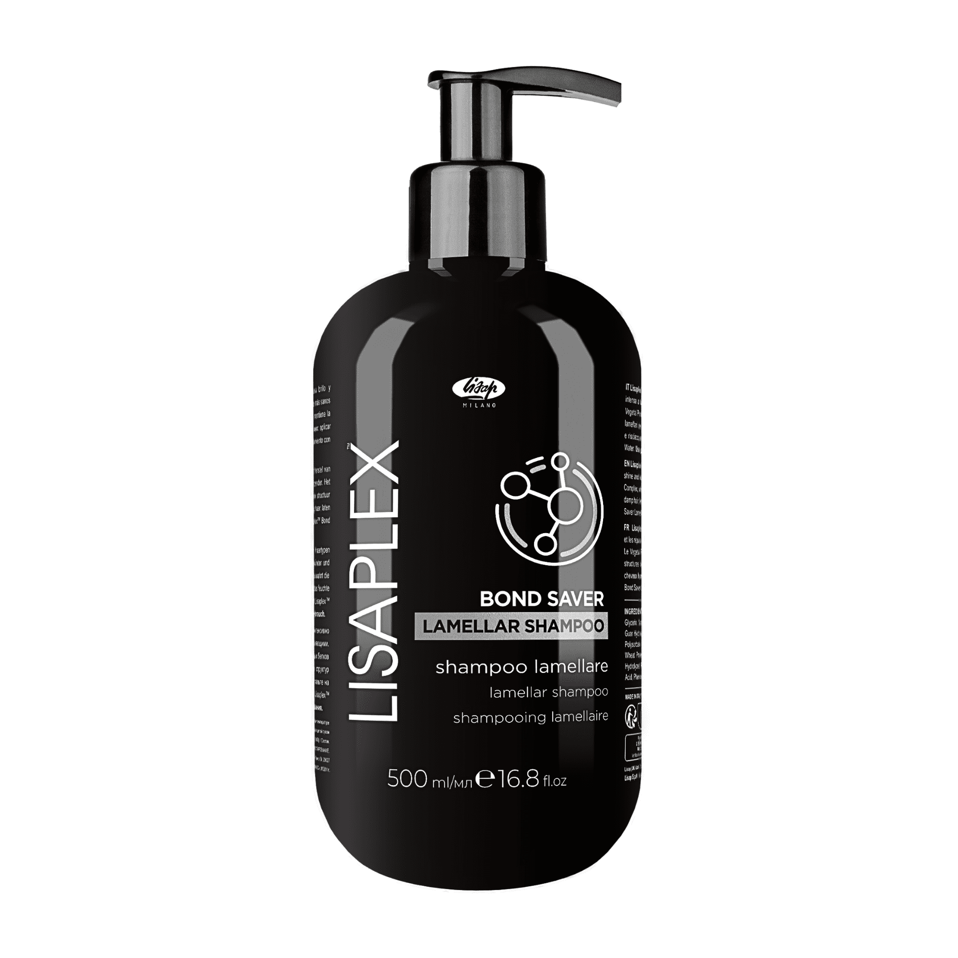 Șampon lamelar, Bond Saver lLamellar Shampoo, Lisap Milano, 500 ml