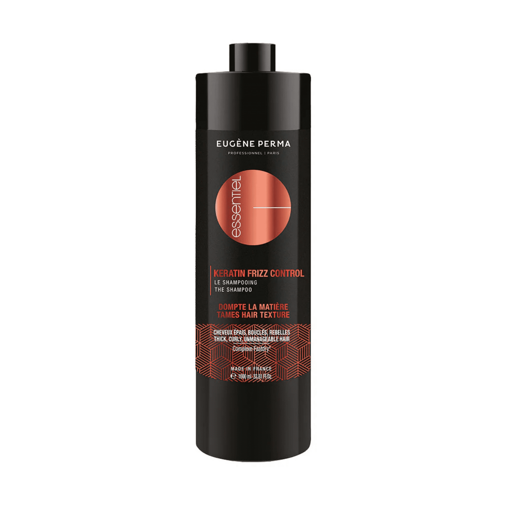Șampon păr ondulat 2 in 1, Essentiel Keratin Frizz, Eugene Perma, 1000 ml