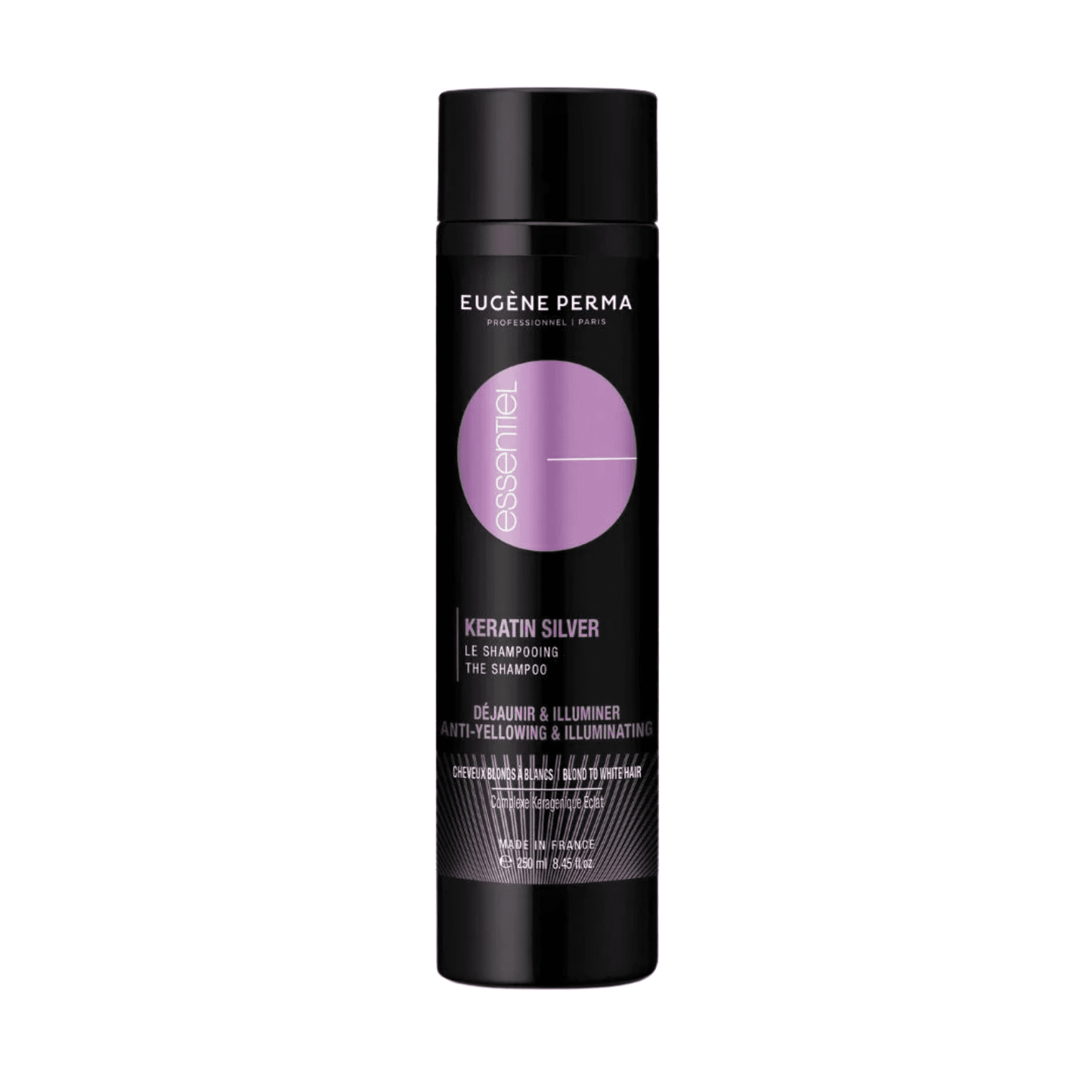 Șampon efect argintiu, Essentiel Keratin Silver, Eugene Perma, 250 ml