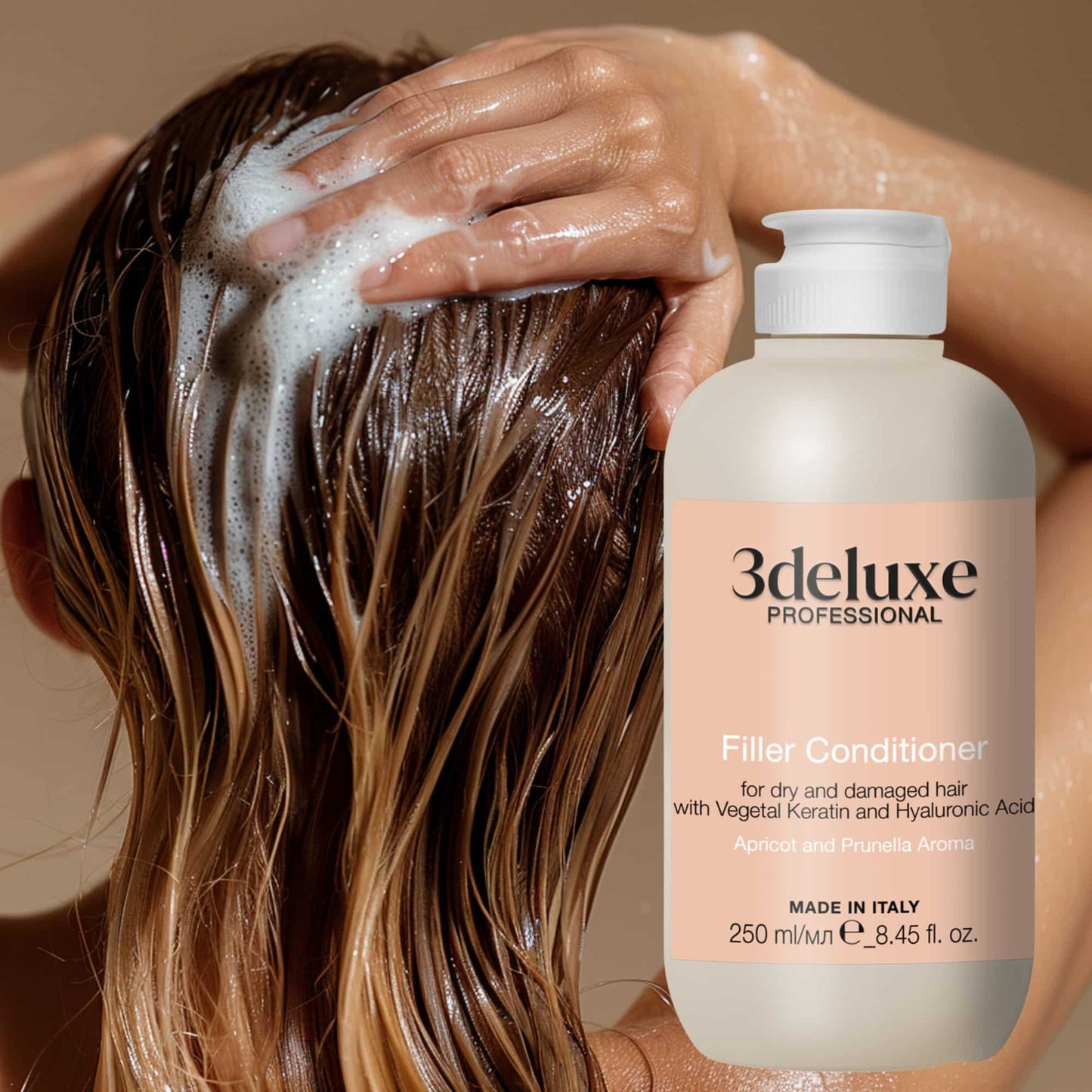 Balsam hidratare și strălucire, Filler Conditioner, 3Deluxe, 250 ml