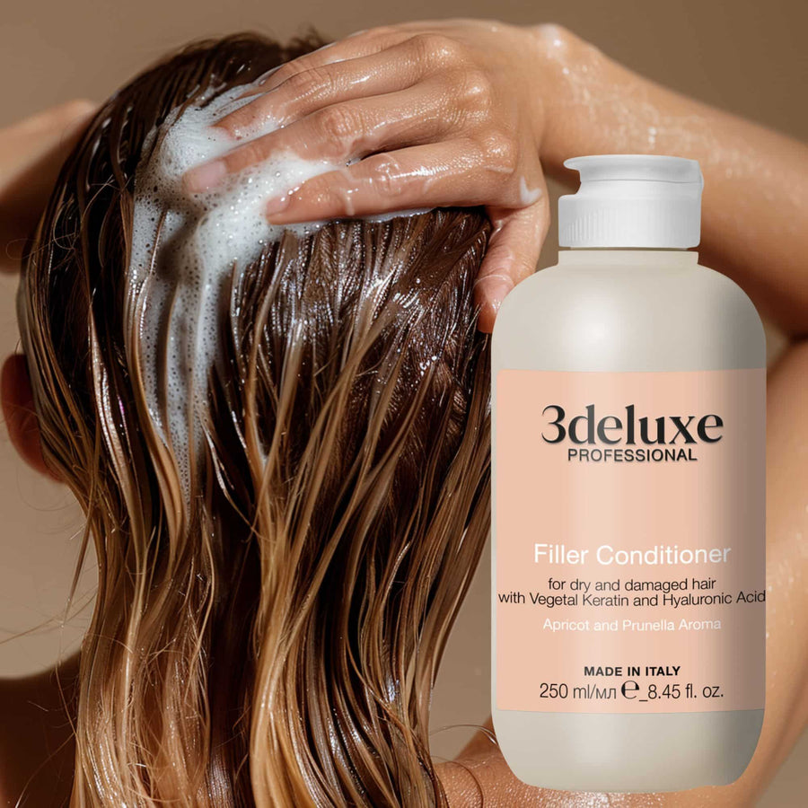 Balsam hidratare și strălucire, Filler Conditioner, 3Deluxe, 250 ml
