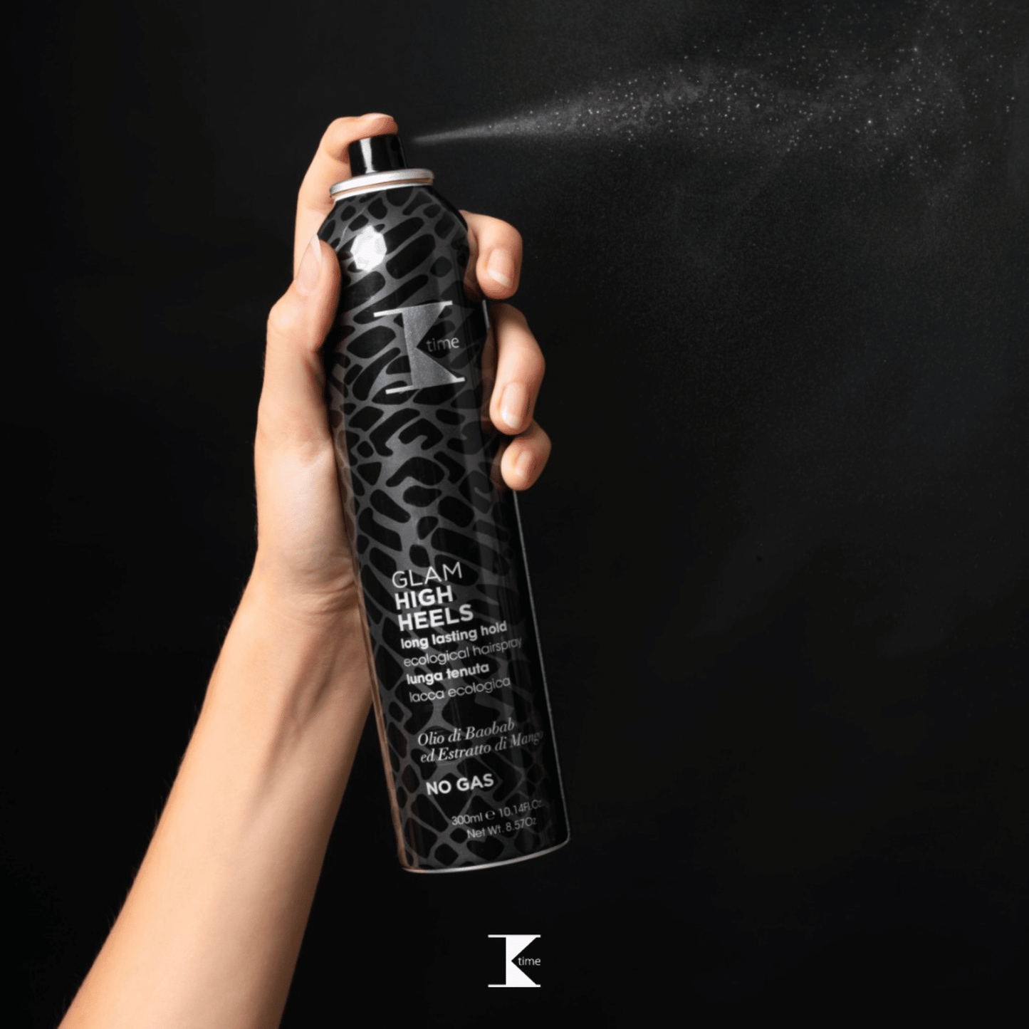 Fixativ fără gaz cu fixare puternică, High Heels Eco Spray, K-Time, 300 ml
