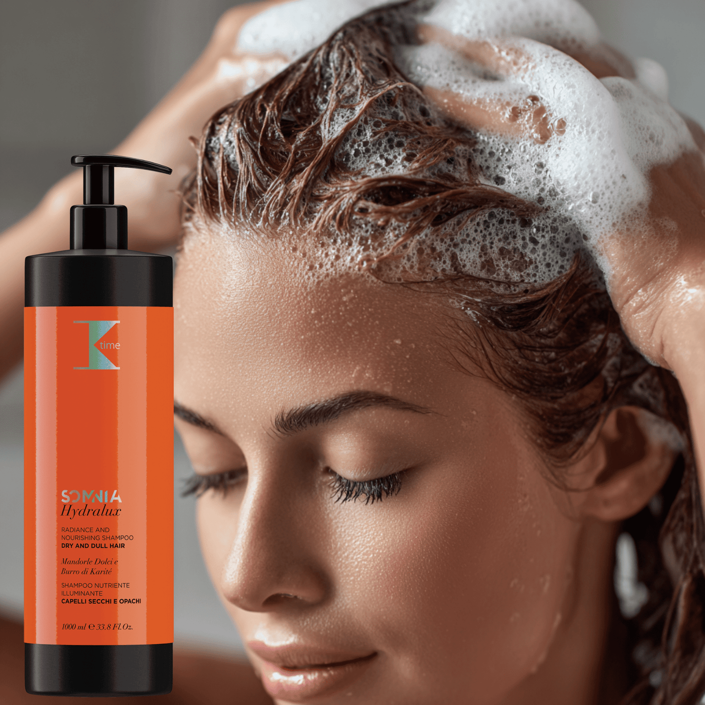 Șampon nutritiv pentru păr uscat, Hydralux Shampoo, K-Time, 1000 ml