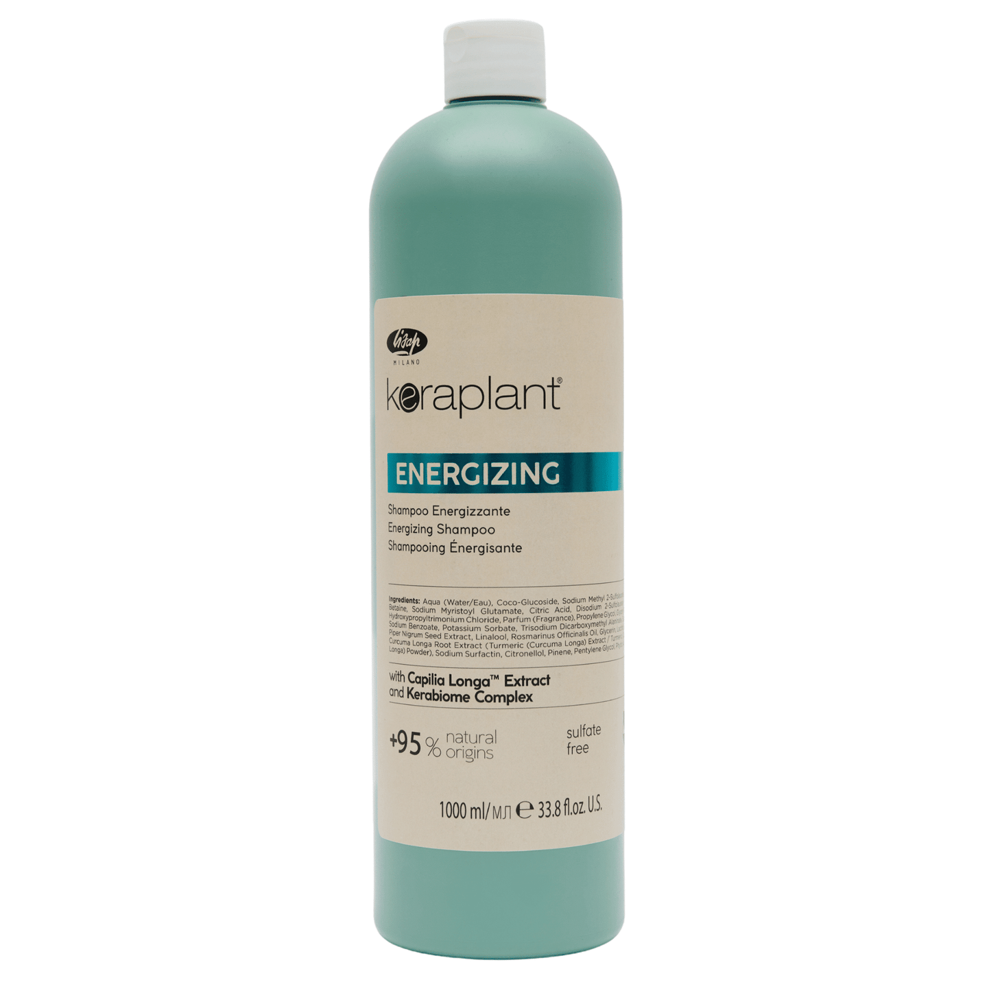 Șampon profesional împotriva căderii părului, Keraplant, Lisap Milano, 1000 ml