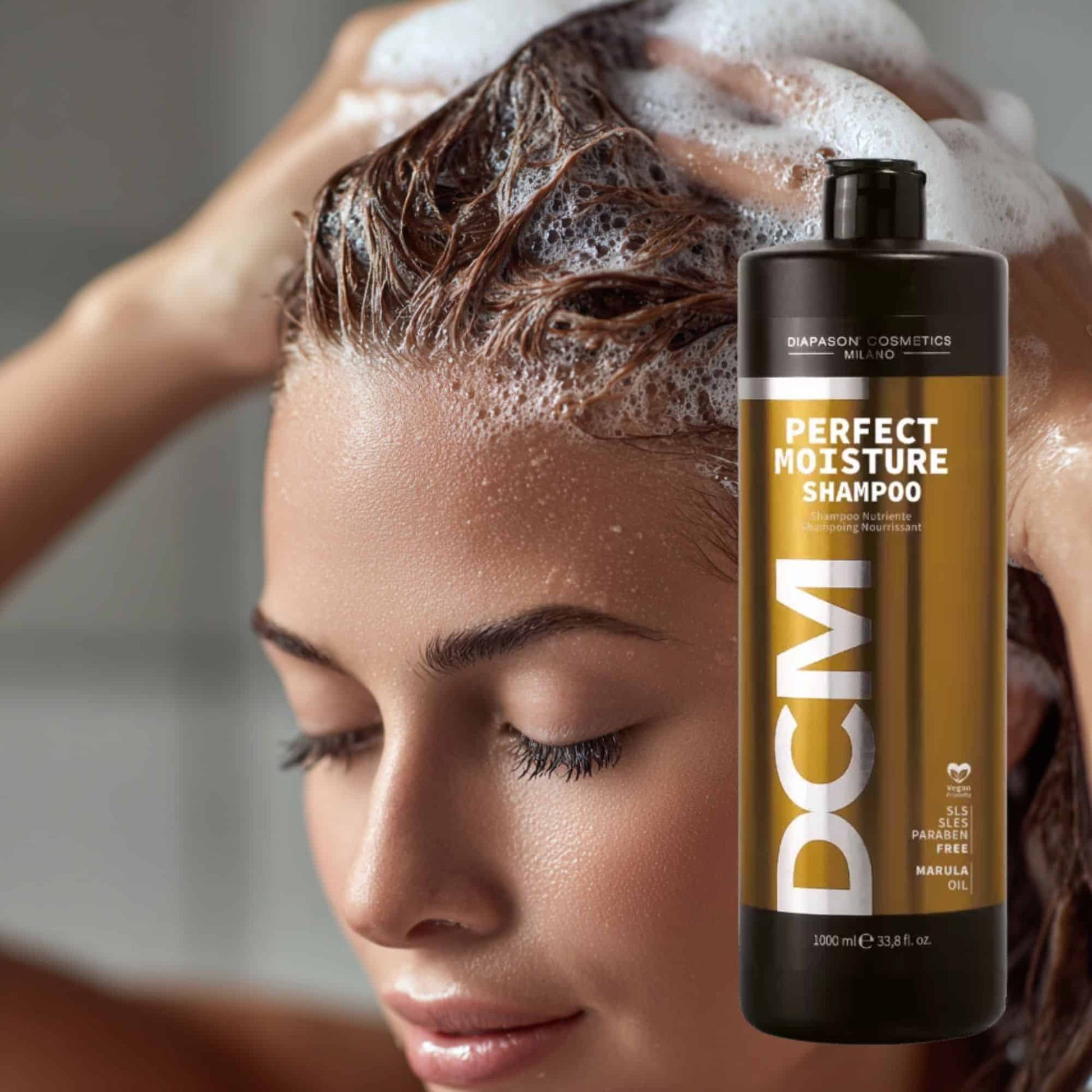 Șampon pentru hidratare, Moisture, Diapason Milano, 1000 ml