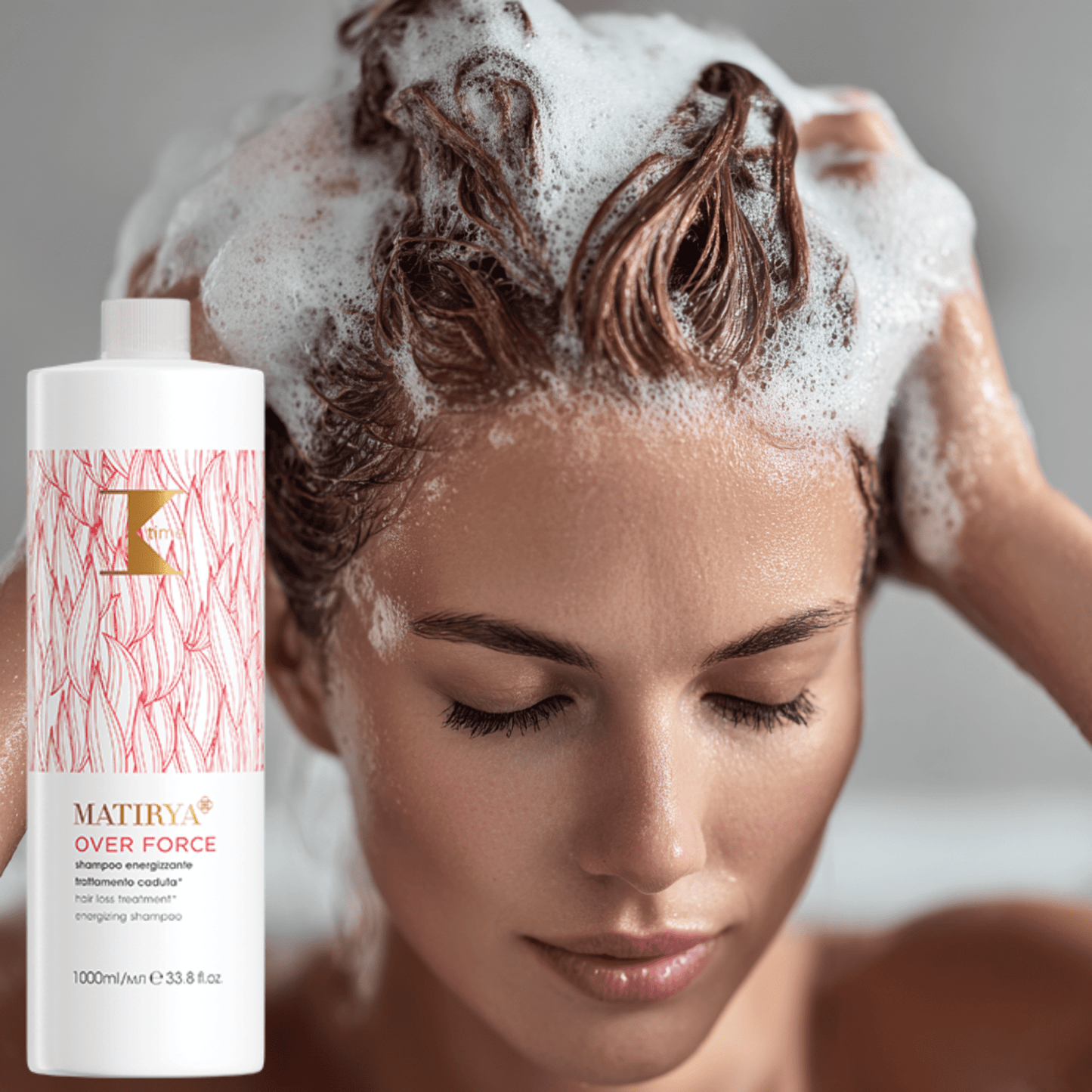 Şampon energizant anti-cădere, Over Force, K-Time, 1000 ml