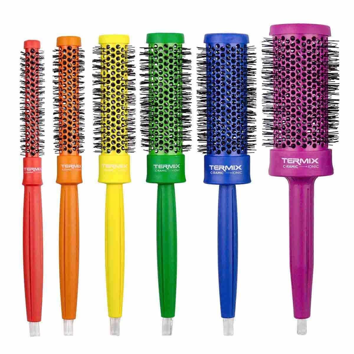 Set 5 perii de par, Pride, Termix, Invelis ceramic, 12,17,23,28,32,43Ø