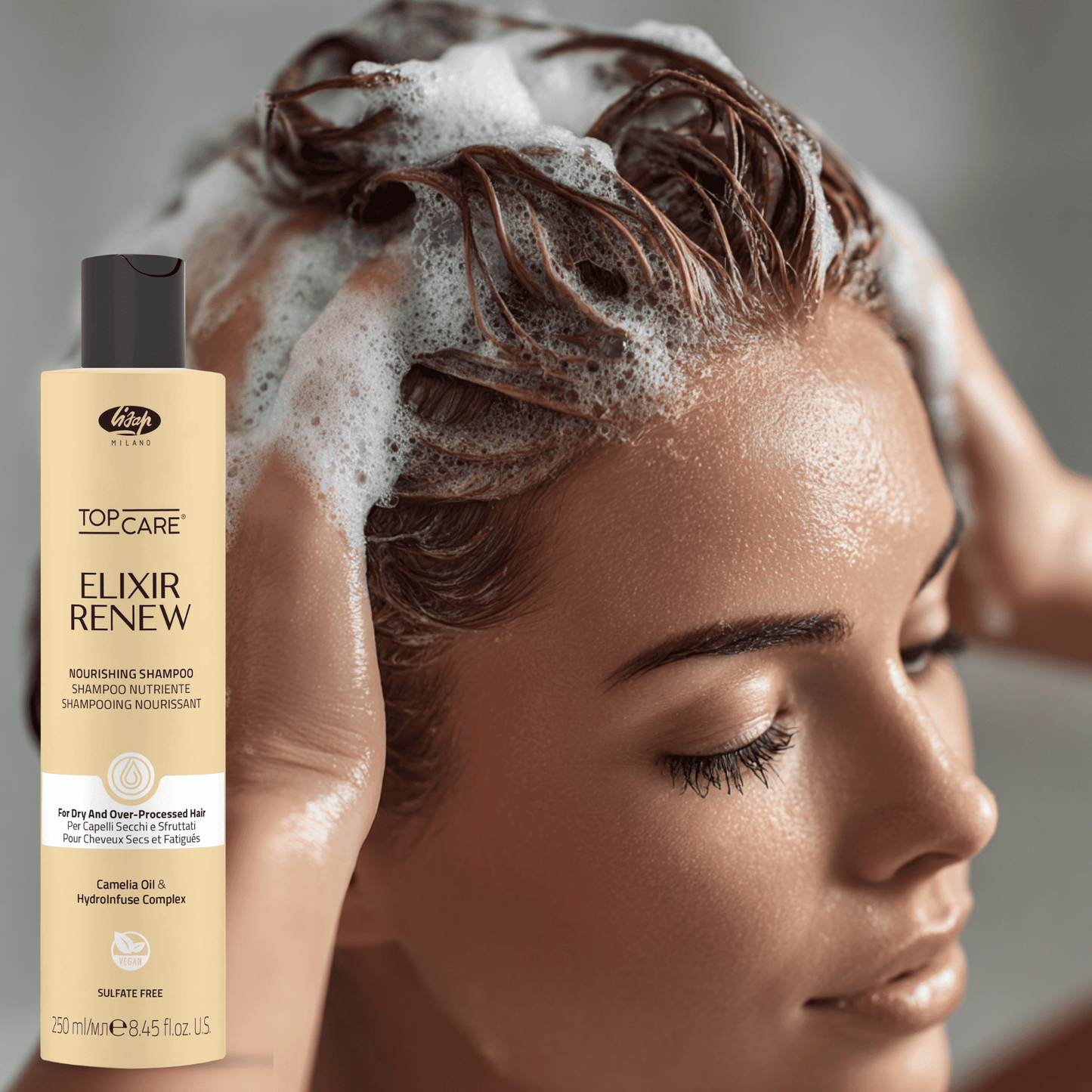 Șampon hidratare și reparare, Elixir Renew, Lisap Milano, 250 ml