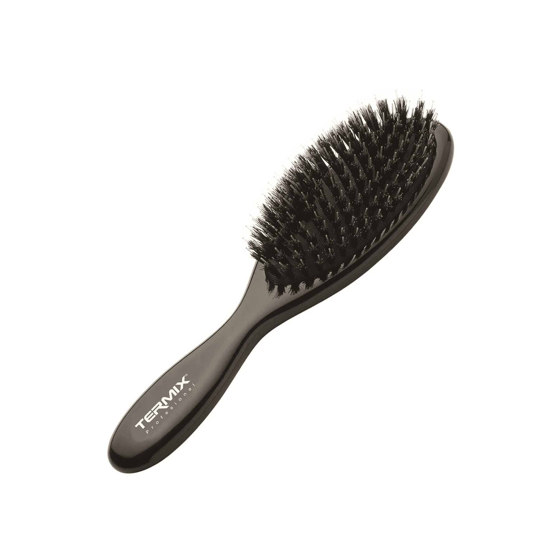 Perie pentru coafat cu păr de mistreț și nylon, Paddle, Termix