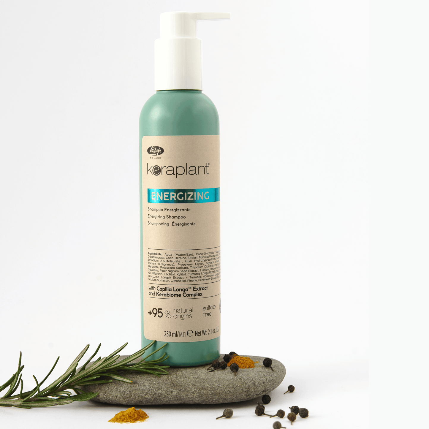 Șampon profesional împotriva căderii părului, Keraplant, Lisap Milano, 1000 ml