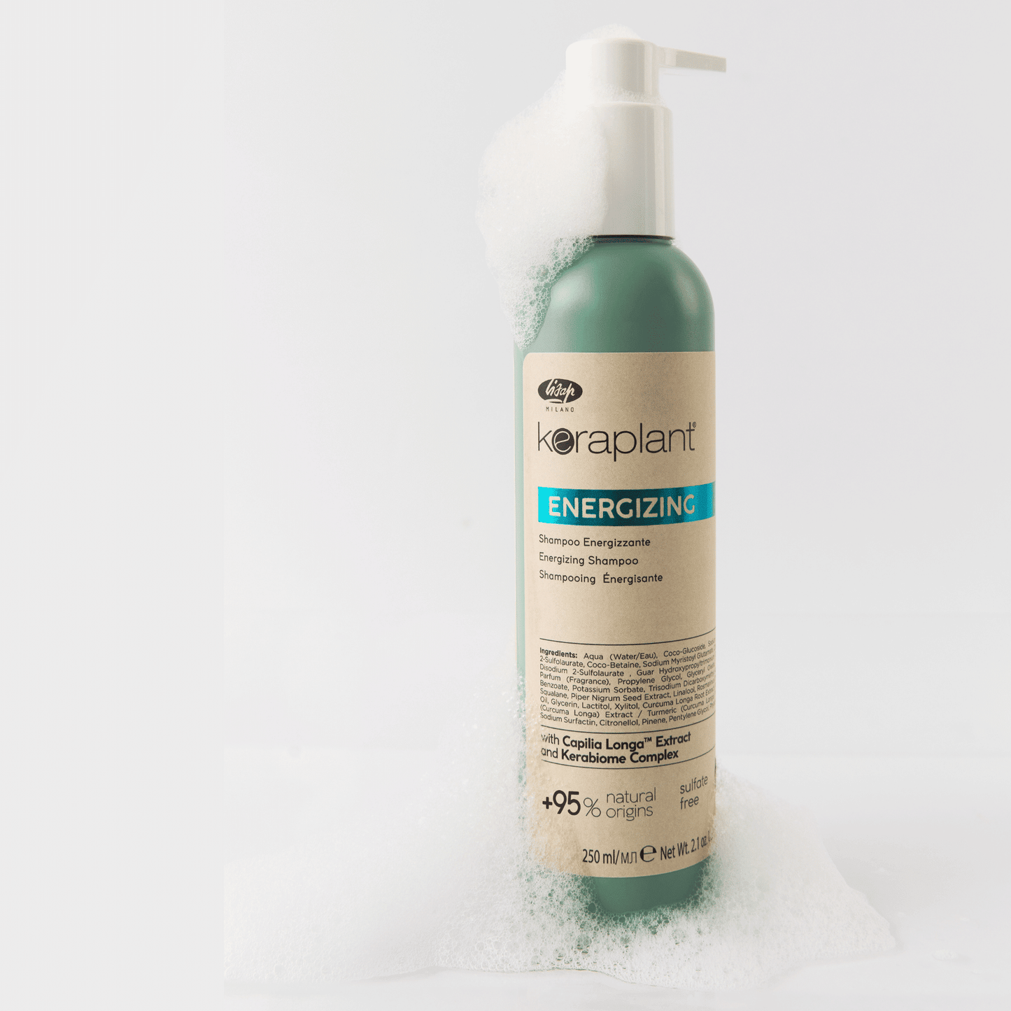 Șampon profesional împotriva căderii părului, Keraplant, Lisap Milano, 1000 ml