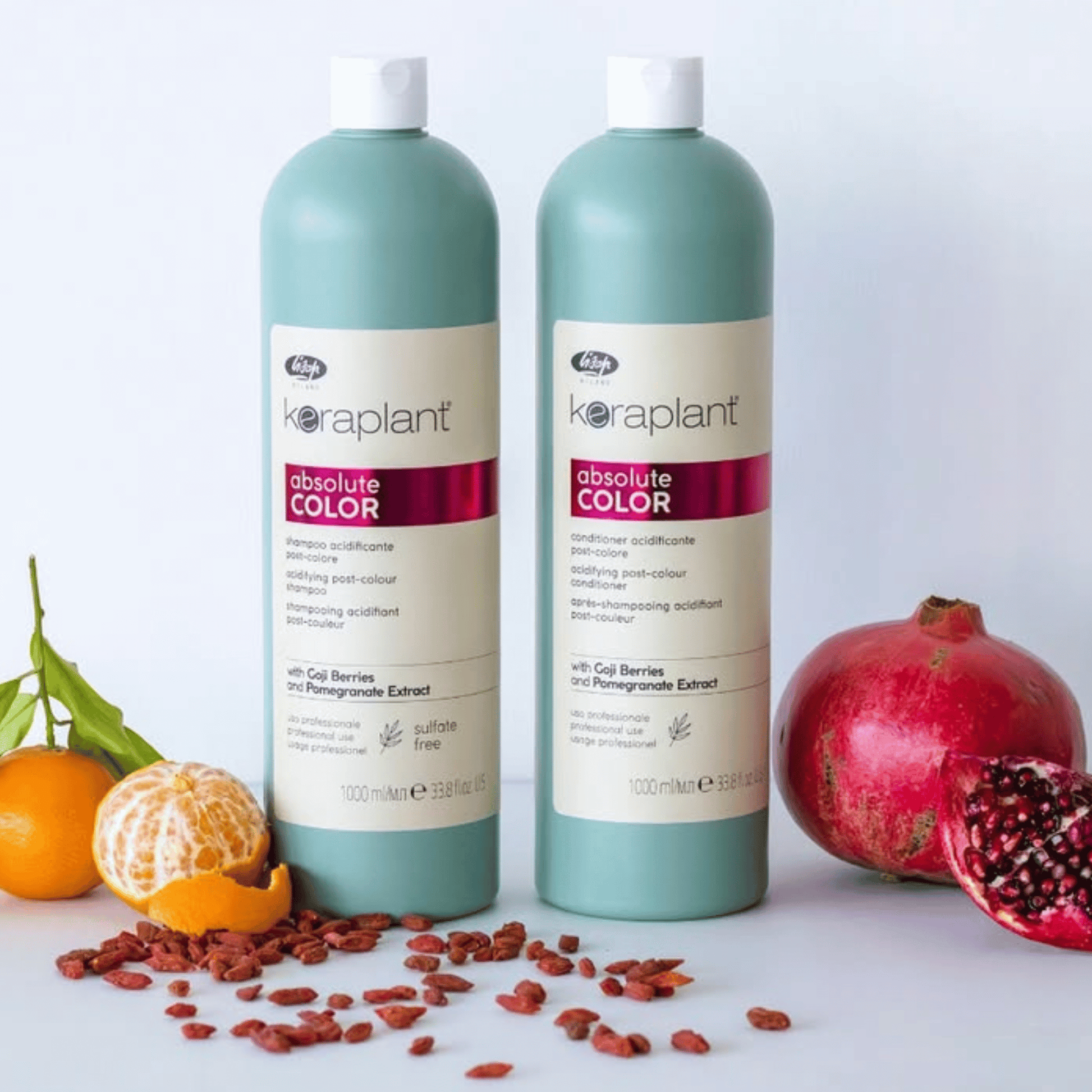 Balsam profesional pentru părul vopsit, Keraplant Color, Lisap Milano, 1000 ml