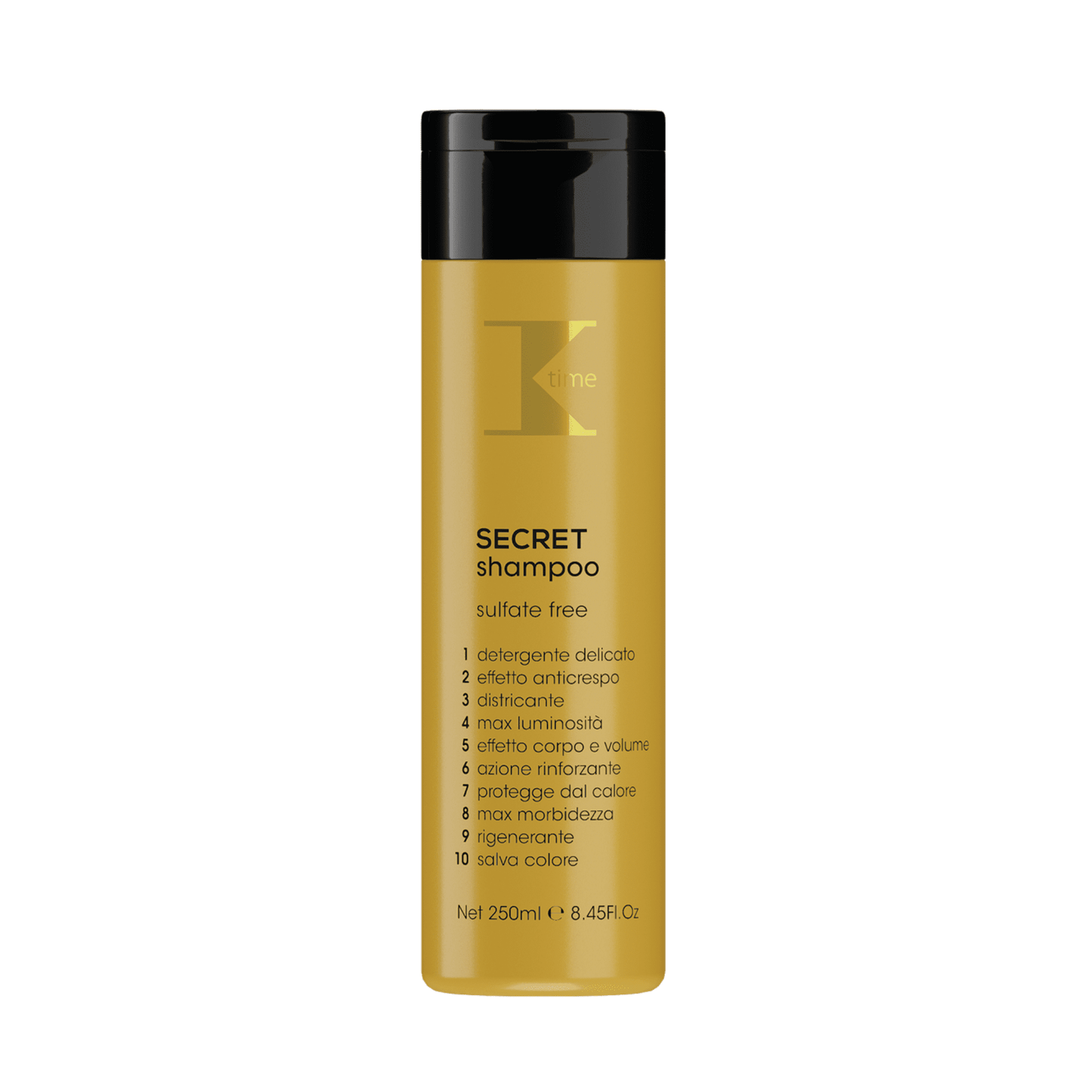 Șampon fără sulfați 10 în 1, Secret Shampoo, K-Time, 250 ml
