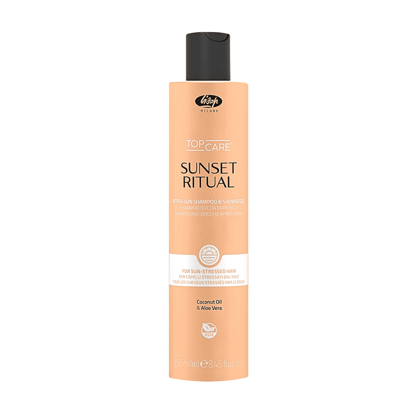 Șampon hidratare pentru păr expus la soare, Sunset Ritual, Lisap Milano, 250 ml
