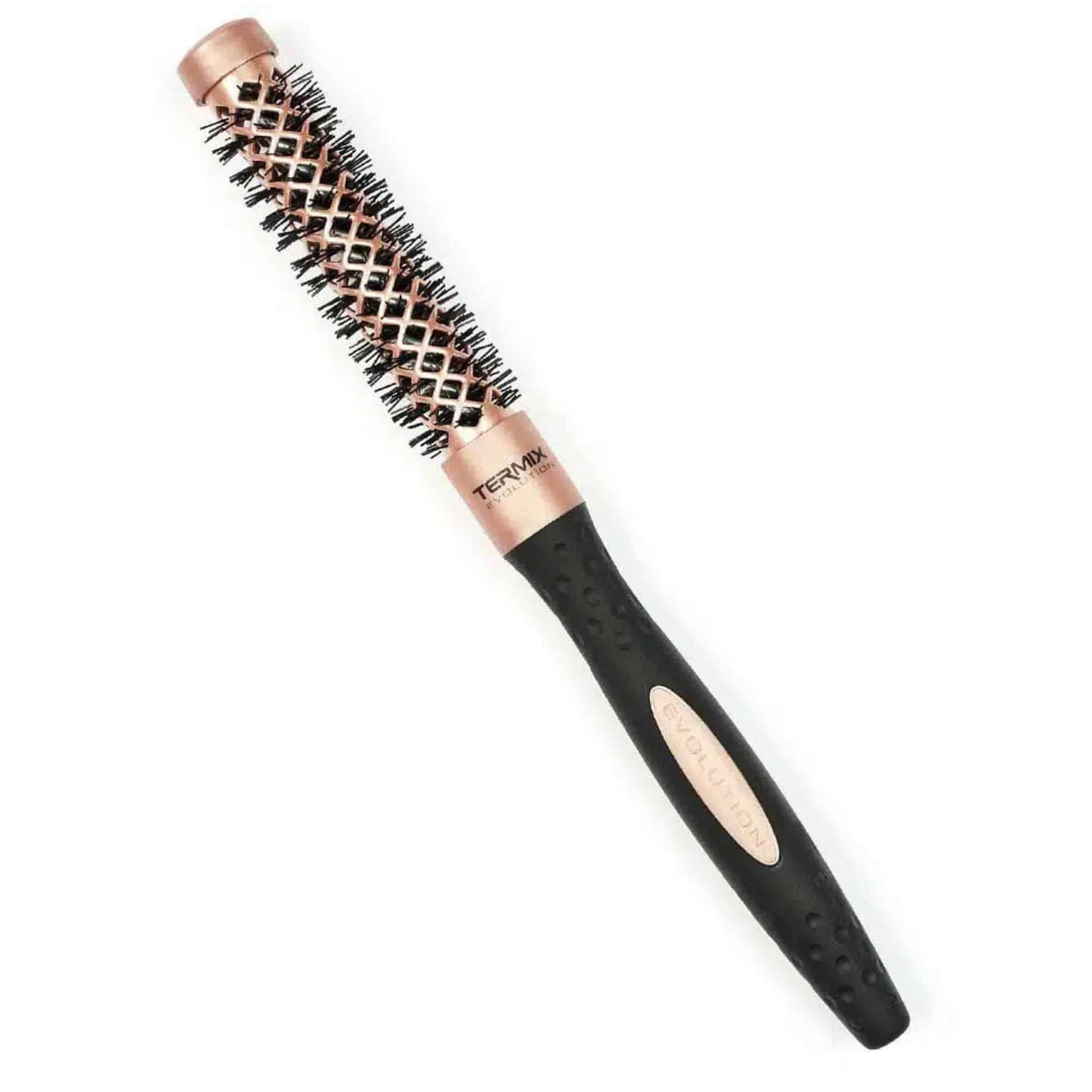 Perie rotundă ideală pentru firul gros, dificil, Gold Rose, Termix, 17Ø